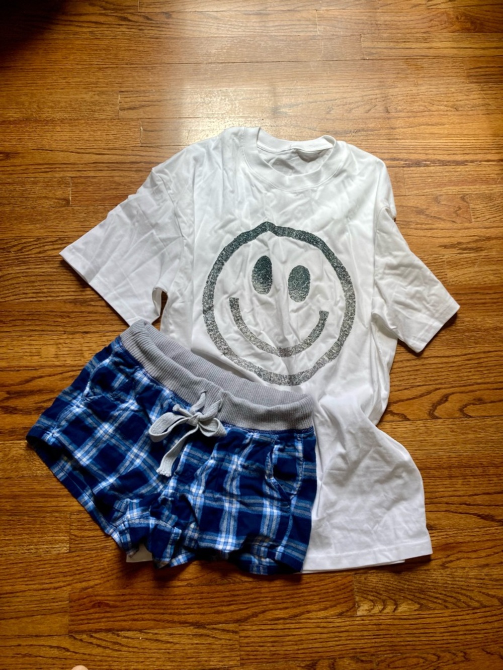 Aerie white and blue pyjama set Size XS